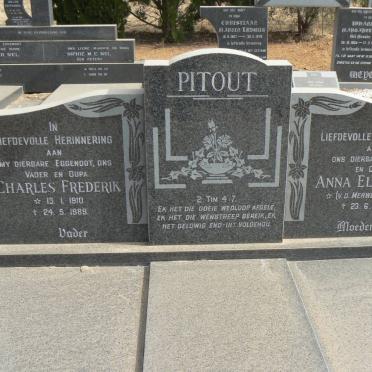 PITOUT Charles Frederik 1910-1989 &amp; Anna Elizabeth V.D. MERWE 1911-1995