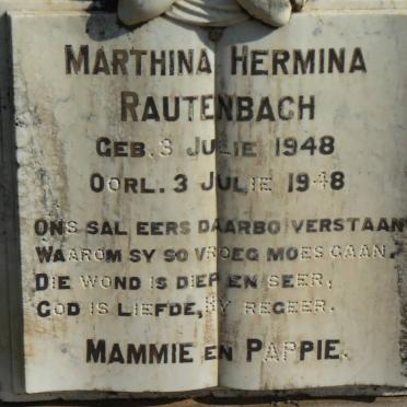 RAUTENBACH Marthina Hermina 1948-1948