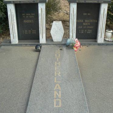 SUTHERLAND Rhodes 1933-1998 Maria Magritha Noen LA GRANGE 1934-2007