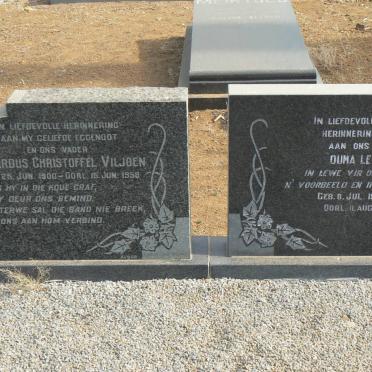 VILJOEN Gerhardus Christoffel 1900-1958 &amp; Ouma Let 1904-2005