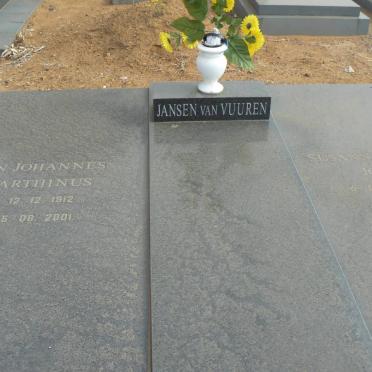 VUUREN Jan Johannes Marthinus, Jansen van 1912-2001 &amp; Susanna Cornelia Johanna SMIT 1921-2012