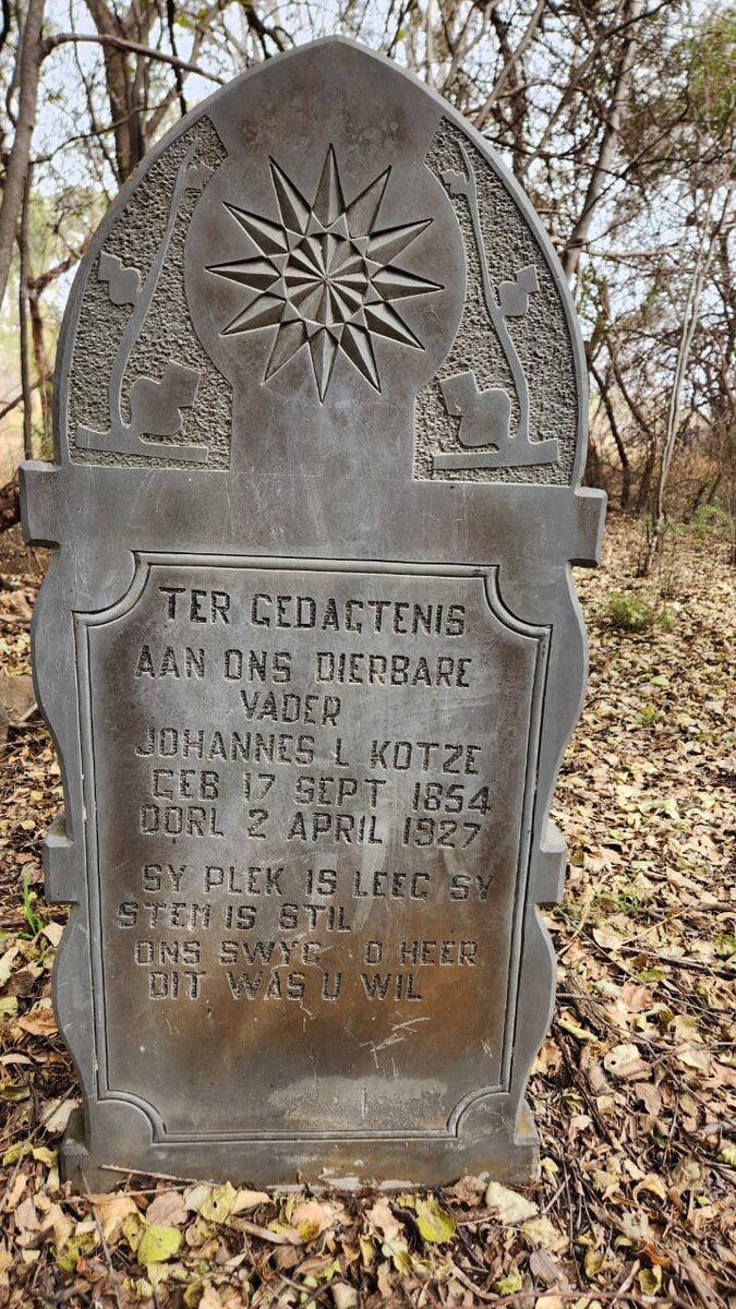 KOTZE Johannes L. 1854-1927