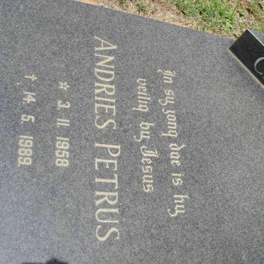 CRONJE Andries Petrus 1958-1989