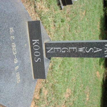 ASWEGEN Koos, van 1923-1995