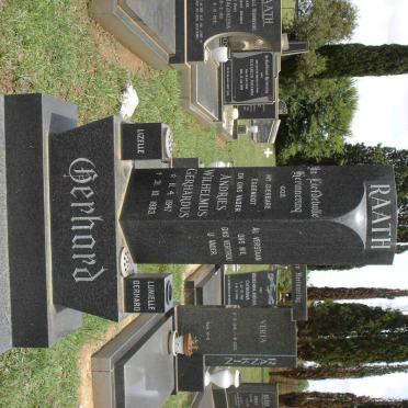 RAATH Andries Wilhelmus Gerhardus 1947-1983
