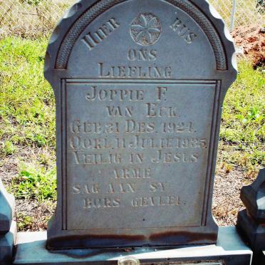 ECK Joppie F., van 1924-1935