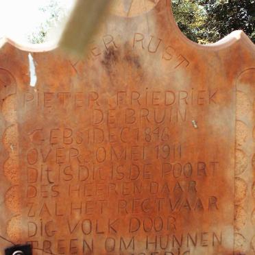 BRUIN Pieter Friedriek, de 1846-1911