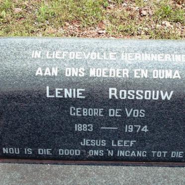 ROSSOUW Lenie nee DE VOS 1883-1974