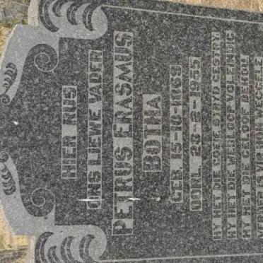 BOTHA Petrus Erasmus 1869-1955