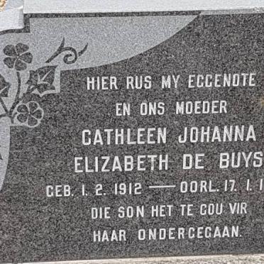 BUYS Cathleen Johanna Elizabeth, de 1912-1972