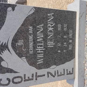 COETZEE Wilhelmina Hendrina 1900-1978