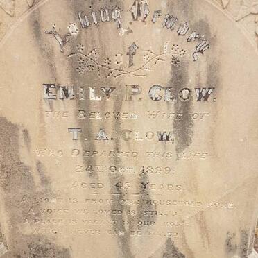 CLOW Emily P. -1899