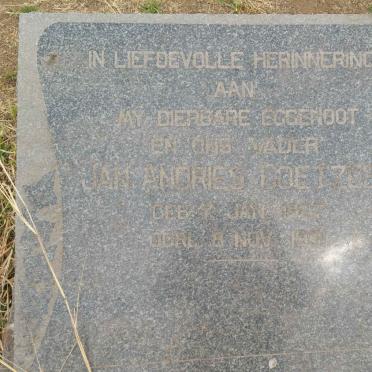 COETZEE Jan Andries 1907-1951