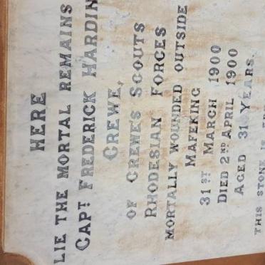 CREWE Frederick Hardin -1900