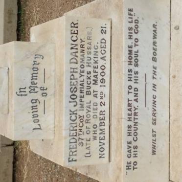 DANCER Frederick Joseph -1900