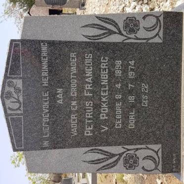 ERASMUS Petrus Francois V. Pokkelnberg 1898-1974