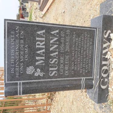 GOUWS Maria Susanna 1956-2005