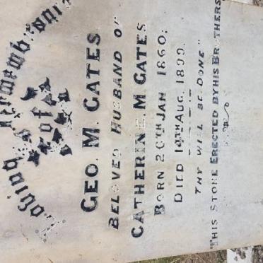 GATES Geo. M. 1860-1899