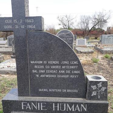 HUMAN Fanie 1943-1964