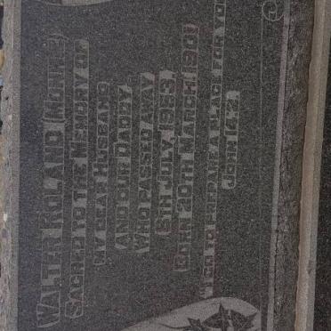 HILL Walter Roland 1901-1953