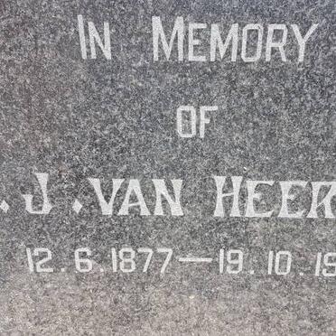 HEERDEN J.J., van 1877-1961