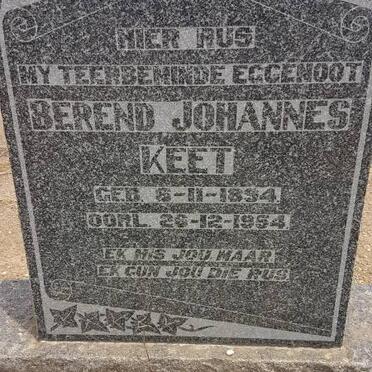KEET Berend Johannes 1894-1954