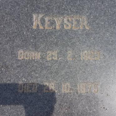 KEYSER Gertruida Etrecia 1923-1975