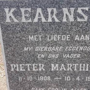 KEARNS Pieter Marthinus 1908-1966
