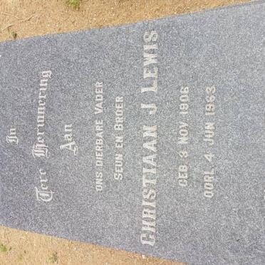 LEWIS Christiaan J. 1906-1963