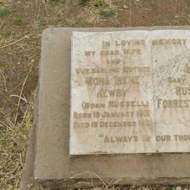 NEWBY Mona Irene nee RUSSELL 1915-195? :: NEWBY Russell Forrester