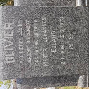 OLIVIER Pieter Johannes Eduard 1906-1973