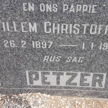 PETZER Willem Christoffel 1897-1962