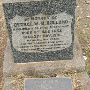 ROLLAND George W.M. 1862-1918 &amp; Ada 1879-1956