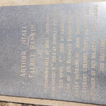 RANKIN  Arthur Niall Talbot 1904-1965