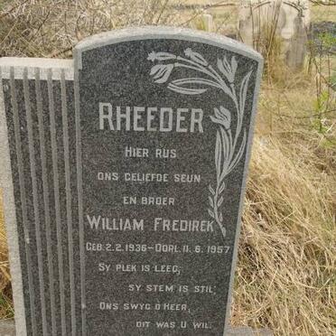 RHEEDER William Fredirek 1936-1957