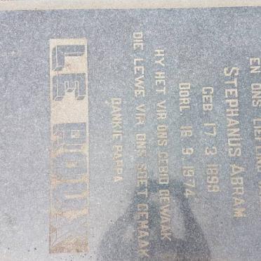 ROUX Stephanus Abram, le 1899-1974