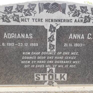 STOLK Adrianas 1912-1969 &amp; Anna C.P. 1903-