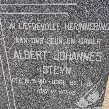 STEYN Albert Johannes 1940-1961