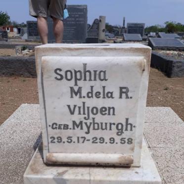 VILJOEN Sophia M. de la R. nee MYBURGH 1917-1958