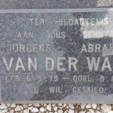 WALT Jurgens Abraham, van der 1979-1979