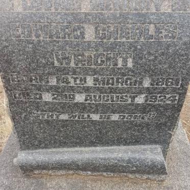 WRIGHT Edward Charles 1861-1924