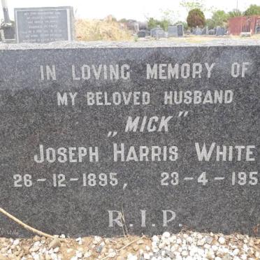 WHITE Joseph Harris 1895-1959