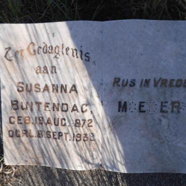 BUITENDAG Susanna 1872-1932