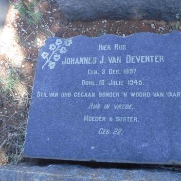 DEVENTER Johannes J., van 1897-1945