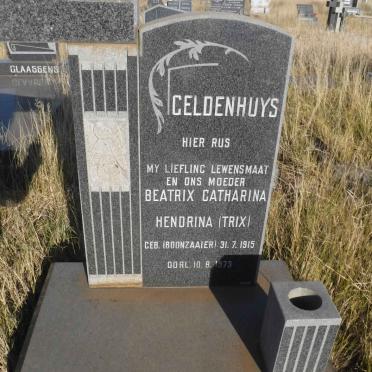 GELDENHUYS Beatrix Catharina Hendrina nee BOONZAAIER 1915-1973
