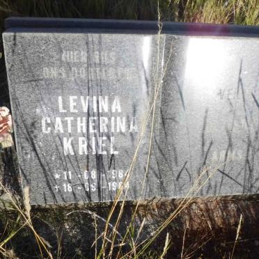 KRIEL Levina Catherina 1984-1984