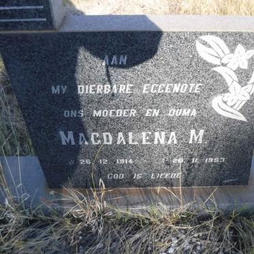 PRETORIUS Johannes M.C.D. 1919-1992 &amp; Magdalena M. 1914-1983