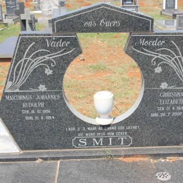 SMIT Marthinus Johannes Rudolph 1906-1984 &amp; Christina Elizabeth 1914-2007