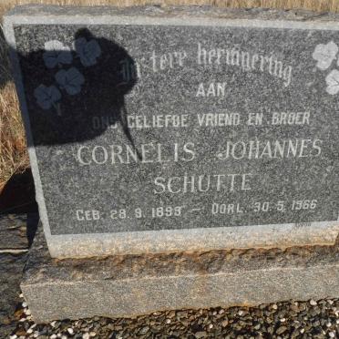 SCHUTTE Cornelis Johannes 1899-1966