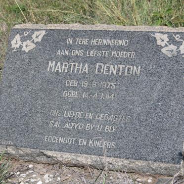 DENTON Martha 1875-1914